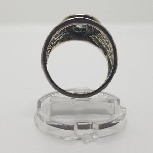 Silver Blue Stone Ring  - Picture 4 of 5